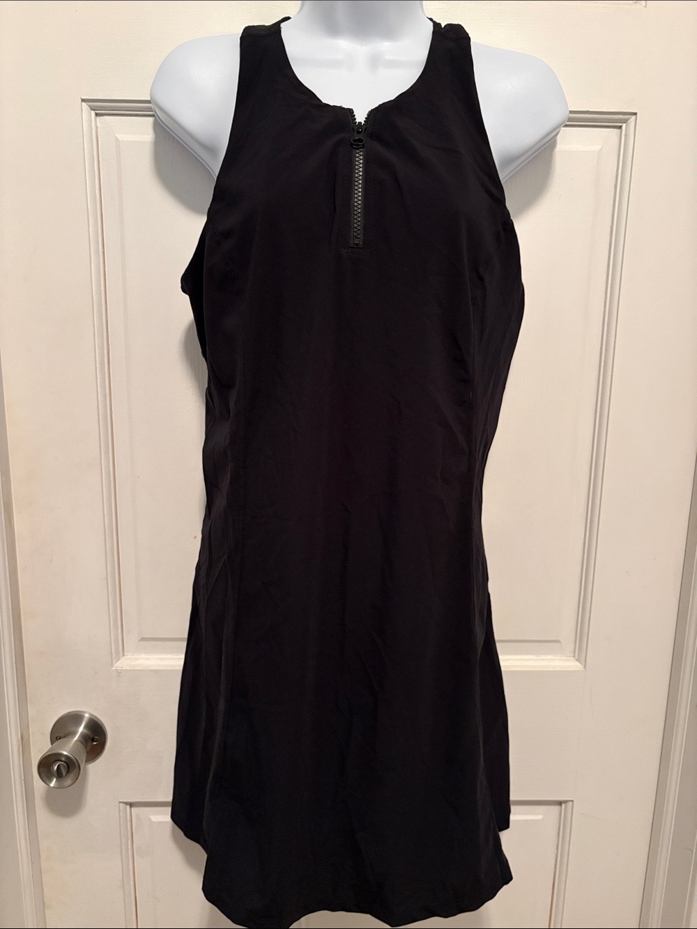 Zella Black Zipper-Front Women’s Dress size Medium